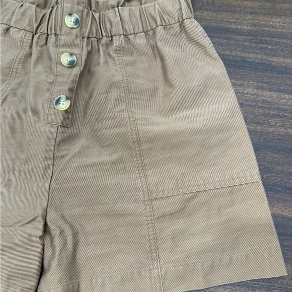 Zara High Waist Tan Women's Shorts - Picture 2 of 7